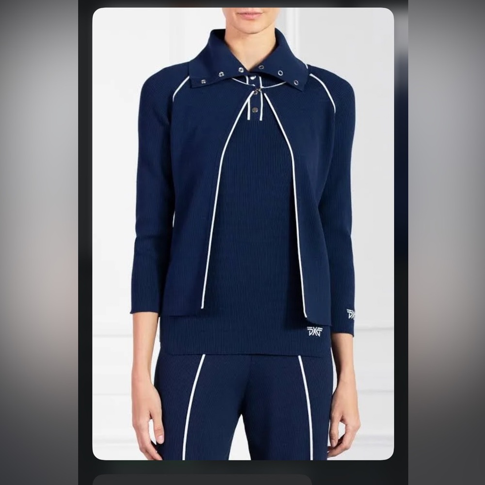 PXG Navy Blue Two-Piece Set with White Trim